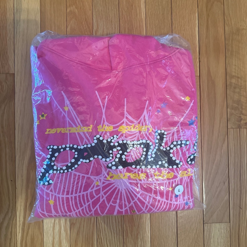Sp5der Hoodie Pink